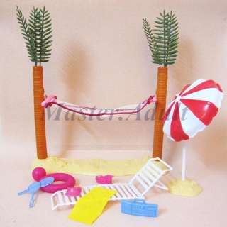   Play set for Barbie Tree, Hammock,Umbrella,Chair & Accessories  