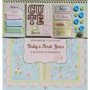  Babys First Year Keepsake Scrapbook Calendar and Bonus 