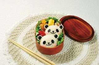 Japanese BENTO accessories rice ball mold mould with nori punch PANDA 