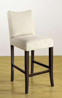 Walnut/Ivory Contemporary 30” Bar Stools (6)  