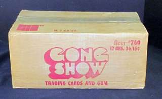 1977 Fleer Gong Show Trading Card Case 12 Boxes  
