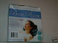BRAND NEW COMFORT AND SUPPORT BATH PILLOW WITH SUCTION CUPS 6 39277 