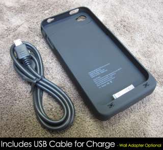 1900mAh Back Up Battery Heavy Duty Case for iPhone 4  