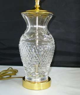   WATERFORD IRISH CRYSTAL TABLE LAMP BRILLIANT CRYSTAL AND FINISH  