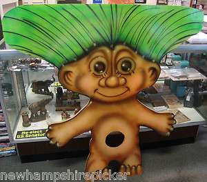 Vintage Rocky Point Bean Bag Toss Troll Carnival Game DAM 1980s Wood 