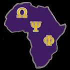 omega psi phi africa pin w butterfly clutch 