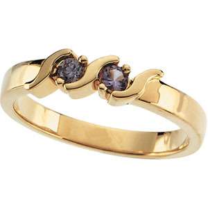 MOTHERS JEWELRY Custom 10K Gold Ring w/ Birthstones  