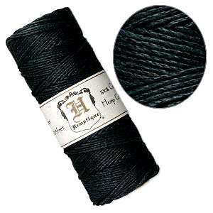 BLACK 20# Hemp Cord 410 feet jewelry crafts  