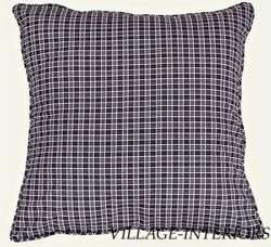 BLACK PLAID EURO SHAM