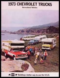 1973 Chevy Chevrolet RV Blazer Camper Truck Brochure  