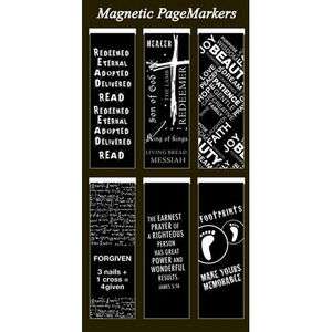 SET OF 6 Inspirational bookmarks Sm Magnetic Bookmark  