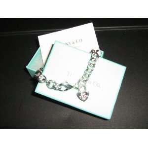 Tiffany Heart Lock Charm Bracelet 