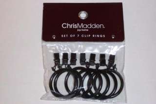 JC Penney Chris Madden 7 Clip Rings   Rich Brown  