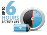 hour battery life