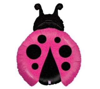 PINK Ladybug Balloon Globo Birthday Baby Bridal Shower Polka Dots 27 