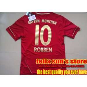 2012 bayern munich home thailand quality soccer jersey embroided logos