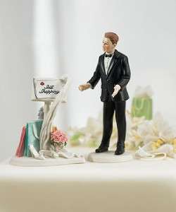Mix&Match Still Shopping Message Wedding Cake Topper  