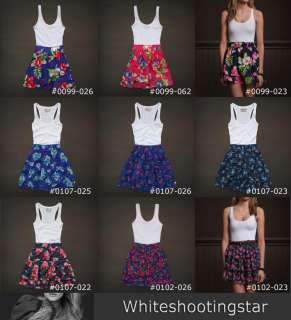 NEW Hollister HCO Womens Summer Bleach Floral Sun Dress SizeXS,S,M,L 
