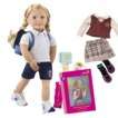 Our Generation 18 Deluxe Poseable Doll with Book Hally and One 