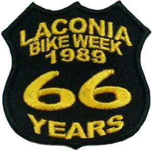  LACONIA BIKE WEEK Rally 1989 66 YEARS Biker Vest Patch 