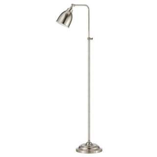 Pharmacy Floor Lamp with Adjustable Pole   Brushed Steel.Opens in a 