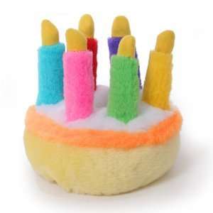 Plush Birthday Cake Dog Toy  