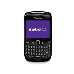  Metro Pcs BLACK Blackberry Curve 8530 Talk Text Camera etc 