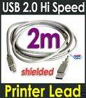 USB LEAD Cable CANON PIXMA Bubblejet Printer 2m NEW