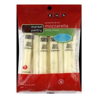 Market Pantry® Lite Mozzarella String Cheese   12 oz. 12 Individually 