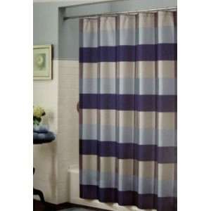   Blue & Gray Buffalo Plaid Faux Silk Shower Curtain
