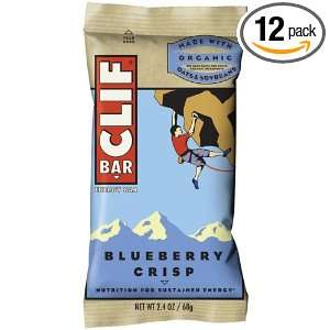  Clif Bar Energy Bar, Blueberry Crisp, 2.4 Ounce Bars, 12 