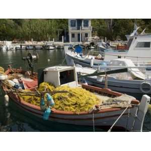 Fishing Boats, Poli Bay, Ithaka, Ionian Islands, Greek Islands, Greece 