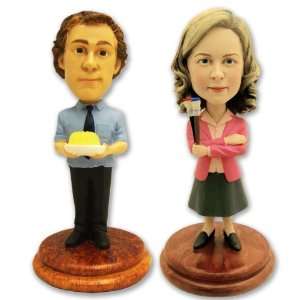   Office Jim and Pam Together at Last Bobblehead Set 