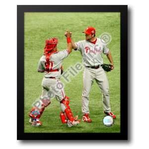  Brad Lidge & Carlos Ruiz Game one of the 2008 MLB World 