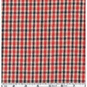   Gingham Red/Black/Tan Fabric By The Yard Arts, Crafts & Sewing