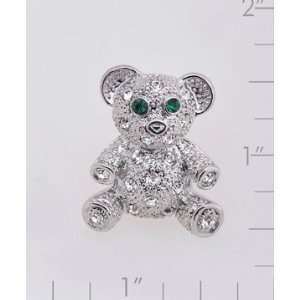  Rhinestone Teddy Bear Pin Brooch Jewelry