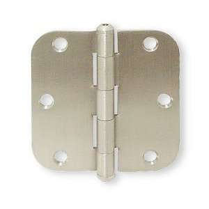   Door Hinge   Brushed Satin Nickel 3 1/2 5/8 Radius LQ B112XCC BSN C