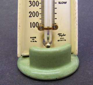 Vintage Taylor Enamel & Ceramic Oven Thermometer 1940s  