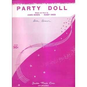    Sheet Music Party Doll James Bowen Buddy Knox 167 