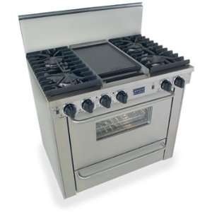  FiveStar TTN3317BW 36 Pro Style Natural Gas Range with 