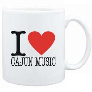  Mug White  I LOVE Cajun Music  Music