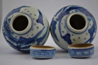 China Collectibles Blue And White Porcelain Hand Porcelain Drawing 