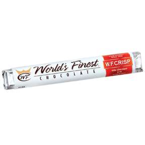 Worlds Finest Chocolate Crisp Bar 1.35oz. Case w/ Pizza Hut Coupon 