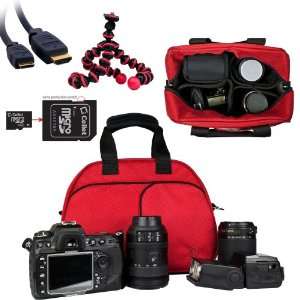  Vangoddy designed RED Medium DSLR & SLR HD Digital Camera Bag 