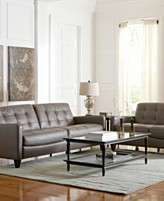 Mia Leather Living Room Furniture Sets & Pieces