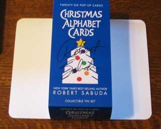 SIGNED Robert Sabuda Popup 26 CHRISTMAS ALPHABET CARDS  