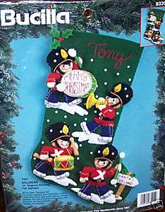  TOY SOLDIERS Felt Christmas Stocking Kit RARE Completely Sterilized