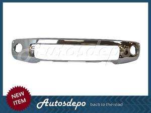   09 TOYOTA TUNDRA FRONT BUMPER COVER STEEL CHROME WITH SENSOR HOLE NEW