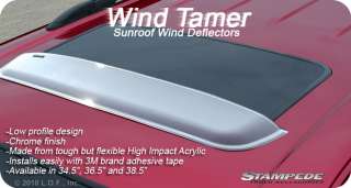 36 1/ 2 Universal Sunroof Sun Roof Deflector Chrome  
