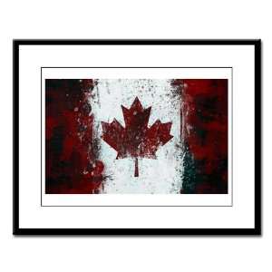   Large Framed Print Canadian Canada Flag Painting HD 